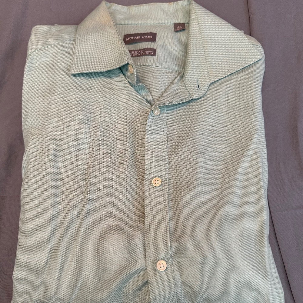 Michael Kors Performance Wicking L/S Dress Shirt